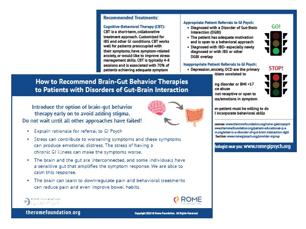 Brain-Gut Behavioral Therapy Pocket Card