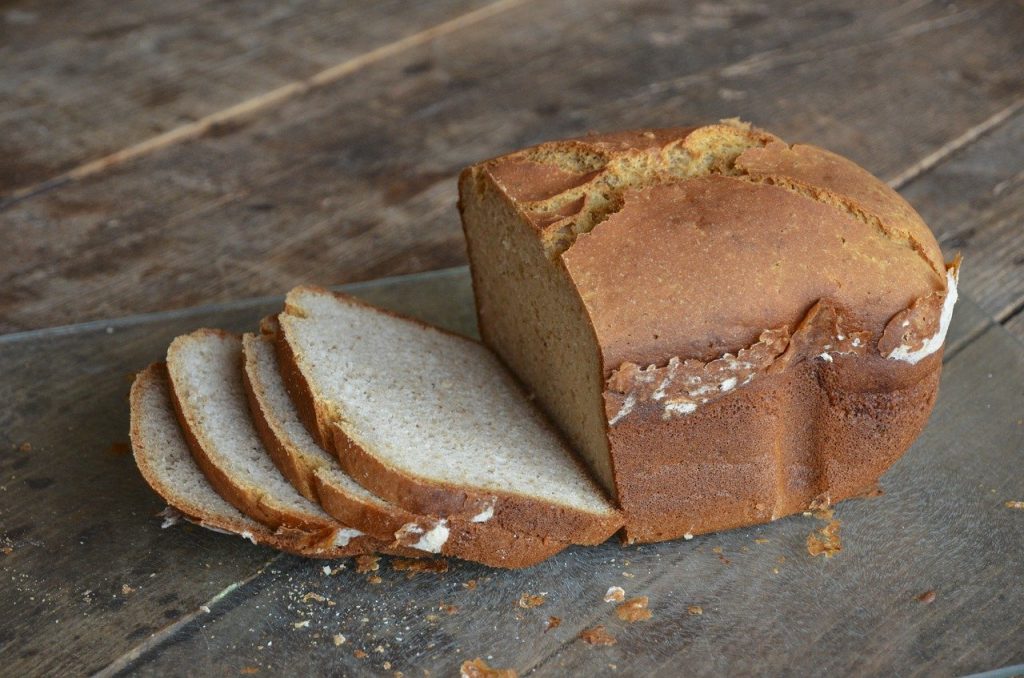 Loaf of bread showing gluten insensitivity