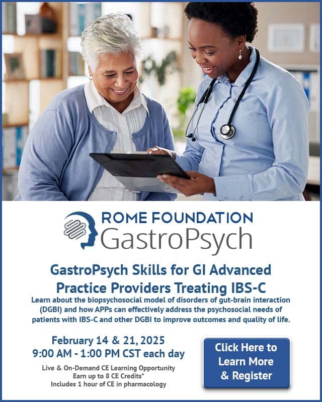 GastroPsych Skills for GI Advance Practice Providers Treating IBS-C